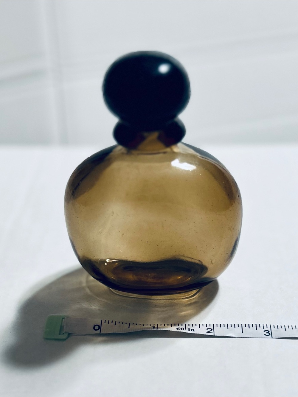 Vintage Halston Z-14 Cologne Bottle 2.5 oz 75 mL Amber Glass Empty w Cap
